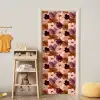 Bloemen - Abstract - Aardetinten deurposter klein 289 -sfeer4