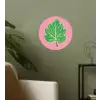 Blad - Groen - Illustratie - Minimalistisch Wandcirkel behangsticker klein -sfeer2