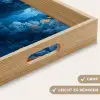 Koraalrif - Vissen - Oceaan - Blauw Dienblad Rechthoek middel -USP_HandgreepDE