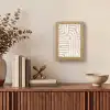 Aardetinten - Labyrintpatroon Light Box met kabel (Tafellamp) klein -sfeer2