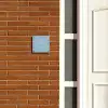 Effen - Lichtblauw - Klassiek Naambord Vierkant klein -sfeer3-XS