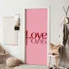 Love - Roze - Spiegeling deurposter klein -sfeer6