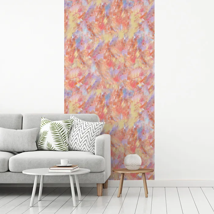 Abstract - Multi - Kleur - Verf fotobehang vinyl groot 64 -woonkamer