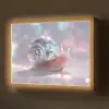 Slak - Disco - Mozaïek - Blauw Light Box met batterij (Wandlamp) middel -z3d_website