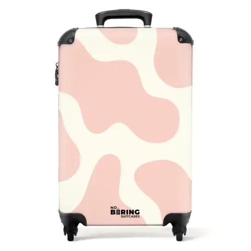 Abstract - Lichtroze vormen NBS - Handbagage koffer - Kinderen Unisex middel -productfoto_recht