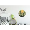 Bloemen - Bladeren - Zon - Groen Wandcirkel aluminium klein -kinderkamer
