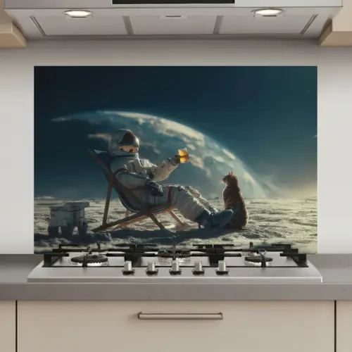 Astronaut - Kat - Glas - Stoel keuken achterwand spatscherm klein -3d_website