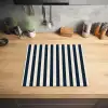 Verticale strepen - Blauw - Crème Inductie beschermer vinyl 3mm middel 274 -sfeer5