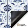 Patroon - Tegel - Blauw Deurmat klein 898 -antislip_NL