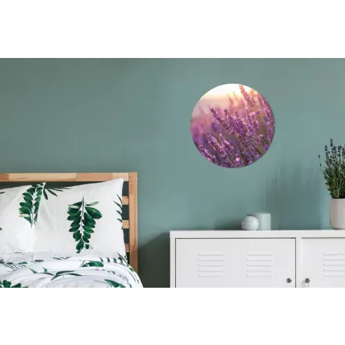 Lavendel - Paars - Zonlicht Wandcirkel aluminium klein -slaapkamer