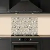 Terrazzo - Patroon - Groen keuken achterwand spatscherm klein 900 -sfeer1