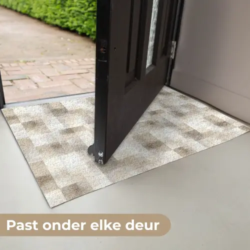 Textuur - Linnen - Beige Deurmat klein 898 -USP_NL