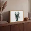 Kreeft - Glossier - Groen - Wit Light Box met batterij (Wandlamp) middel -sfeer2