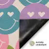 Patroon - Smiley - Kleurrijk - Hartjes Deurmat klein 898 -antislip_NL