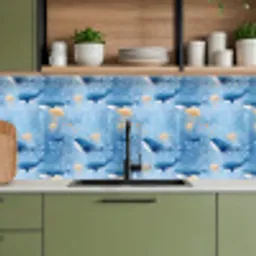 Walvissen - Oceaan - Blauw keuken achterwand 2 middel 871 -sfeer3