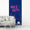 Brutaal - Grappig - Blauw fotobehang vinyl groot -woonkamer