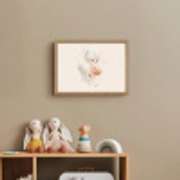Meisje - Basketbal - Minimalistisch Light Box met batterij (Wandlamp kind) middel -sfeer2_kind