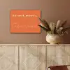 If not now then when - Oranje - Geel - Levendig PET vilt klein -sfeer4