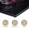Bloemen - Vintage - Pastel - Zwart - Boeket aluminium wit klein -closeup_NL