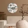 Bladeren - Monstera - Jungle - Tropical Wandcirkel plexiglas klein -sfeer1