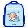 Kawai - Hond - Muziek Kinderrugzak - Blauw middel -3d