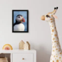 Papegaaiduiker - Portret - Natuur fotolijst zwart zonder passe partout klein -usfeer4_kinderkamer