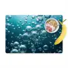 Luchtbellen - Dynamisch - Blauw Placemat vinyl groot -zzzproduct_Kitchenyeah-website