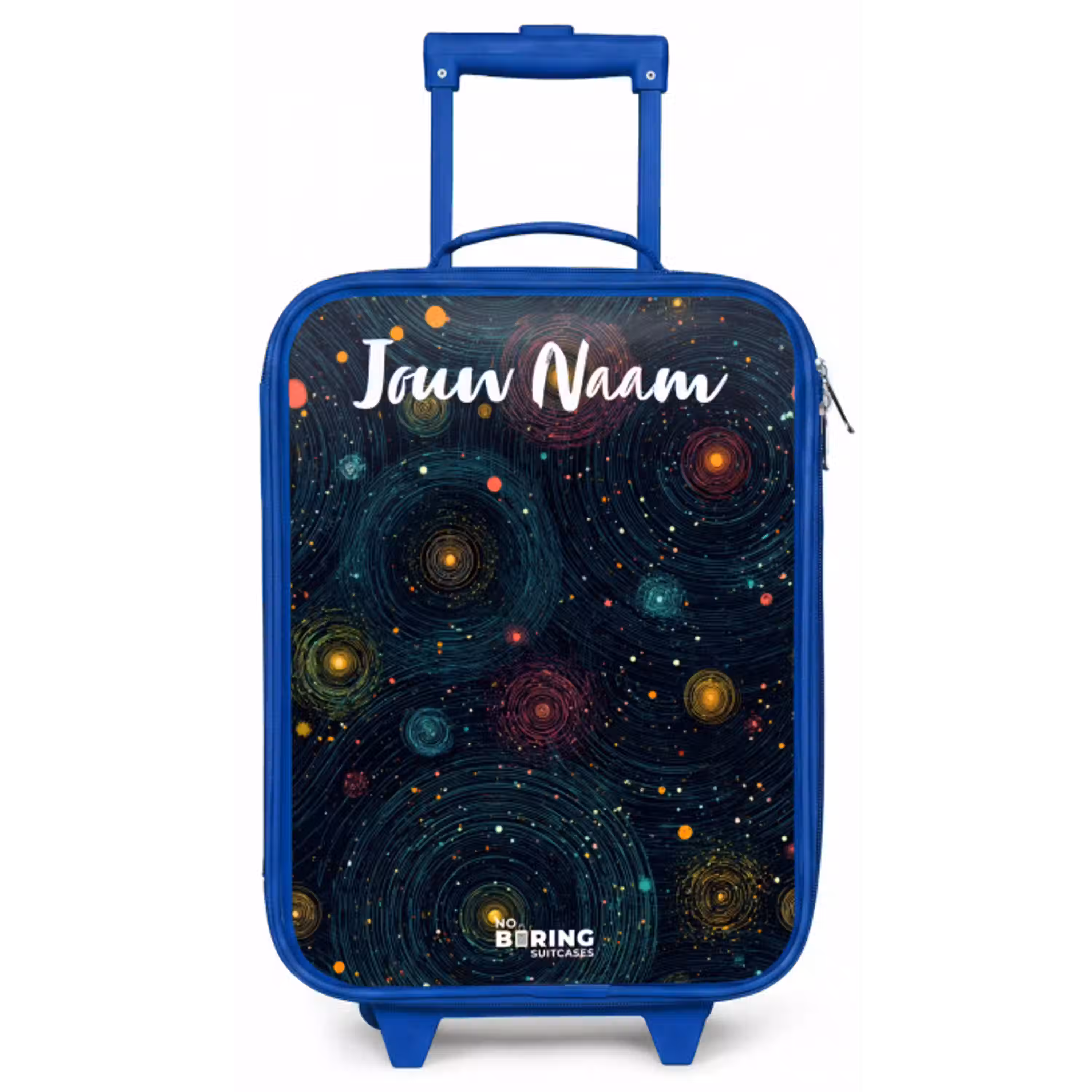 Sterren - Planeten - Kleurrijk Kinderkoffer - Blauw klein -zz3dotto