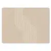 Parallelle lijnen - Lichte textuur - Beige muismat rubber klein -3d