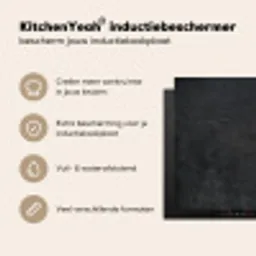 Diep Antraciet Textuur Inductie beschermer vinyl 3mm middel -sfeer2