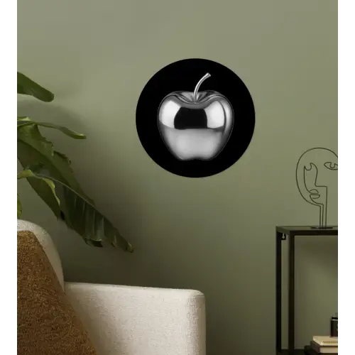 Appel - Metallic - Symmetrisch Wandcirkel behangsticker klein -sfeer2