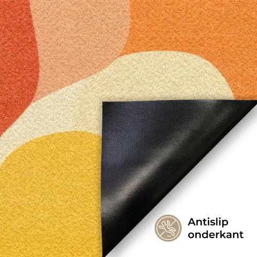 Abstract - Vormen - Oranje Deurmat klein -antislip_NL
