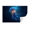 Kwal - Lichtgevend - Tentakels - Blauw Muursticker klein -3d
