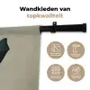 Vrouw - Groen - Hoed Wandkleed katoen klein -sfeer2