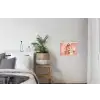 Roze - Retro - Vrouw textielposter latten blank klein -woonkamer