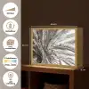 Palmboom - Tropisch - Zwart - Wit Light Box met batterij (Wandlamp) middel -USP_websiteoverzichtNL