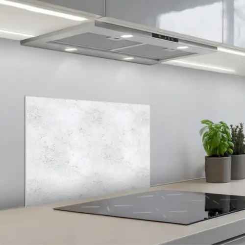 Lichtgrijs - Betonstructuur - Subtiel keuken achterwand spatscherm klein 900 -3d_schuin