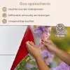 Sierlijke - Vlinder - Paarse - Bloemen keuken achterwand spatscherm klein -spatscherm_NL