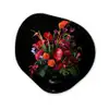 Bloemen - Boeket - Sierlijk Wandcirkel Organisch Aluminium middel -3d