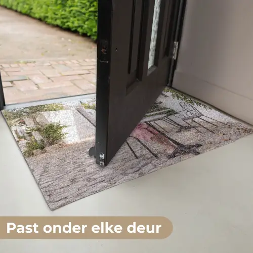 Ochtendjas - Krulspelden - Roze Deurmat klein -USP_NL