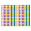 Ruit - Patroon - Kleurrijk muismat rubber klein 262 -3d
