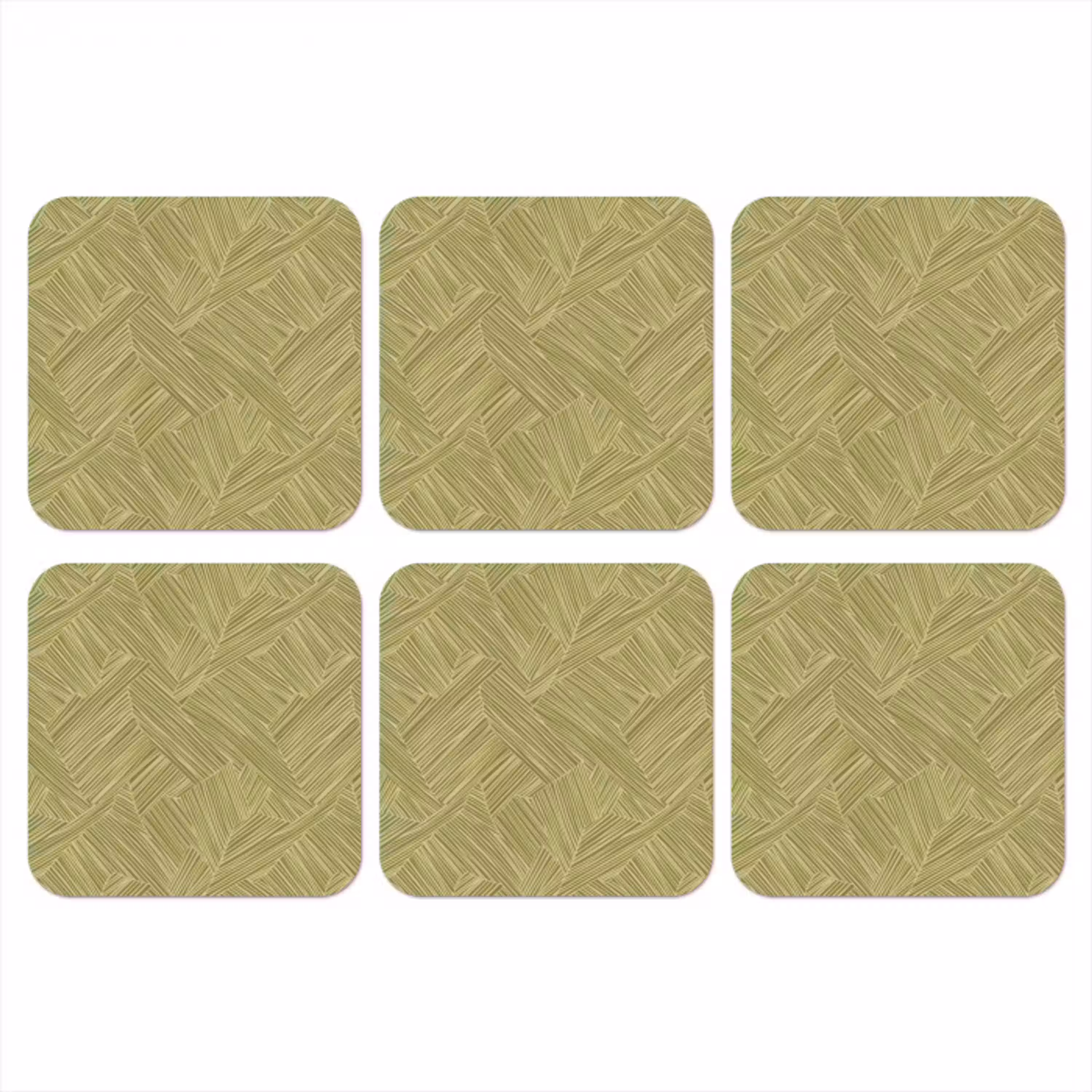 Abstract - Modern - Groen onderzetter kurk middel 366 -3d
