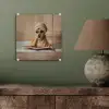 Bad - Hond - Boek - Zonnebril plexiglas 5mm klein -sfeer3