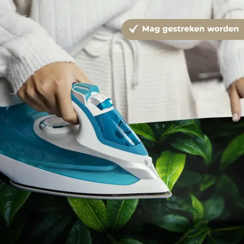 Bladeren - Regendruppels - Licht - Groen Wandkleed katoen klein -sfeer9
