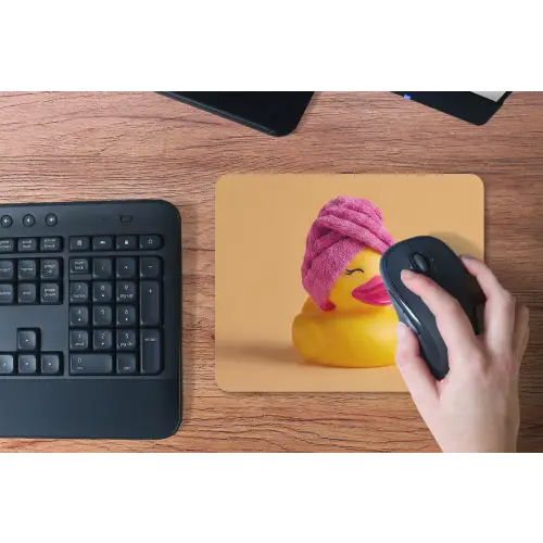 Badeend - Handdoek - Kleurrijk muismat rubber klein -toetsenbord