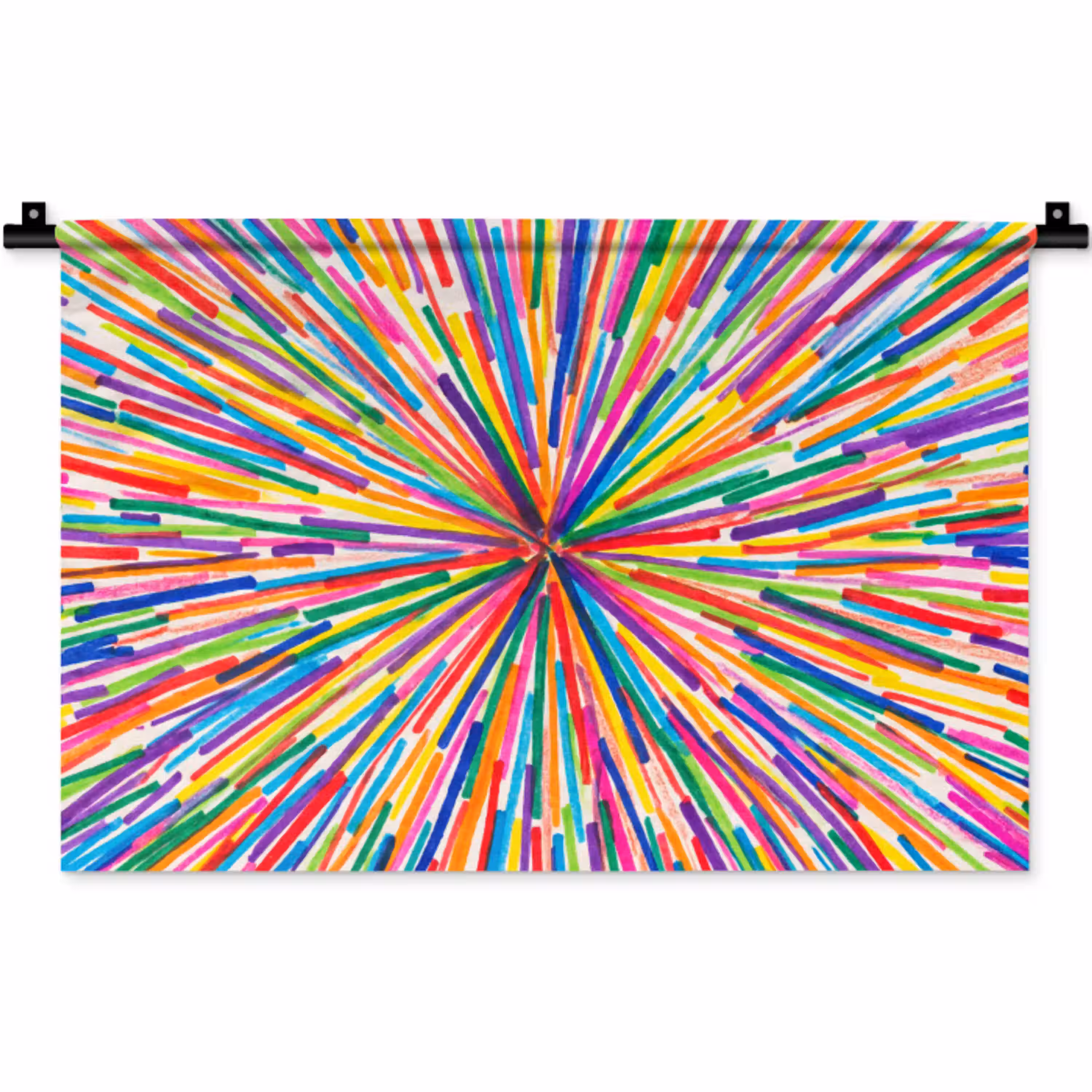 Lijnen - Kleurrijk - Abstract Wandkleed katoen klein -zz3d