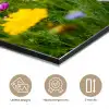 Bloemen - Natuur - Groen - Gras - Paars - Wit aluminium wit klein -closeup_NL