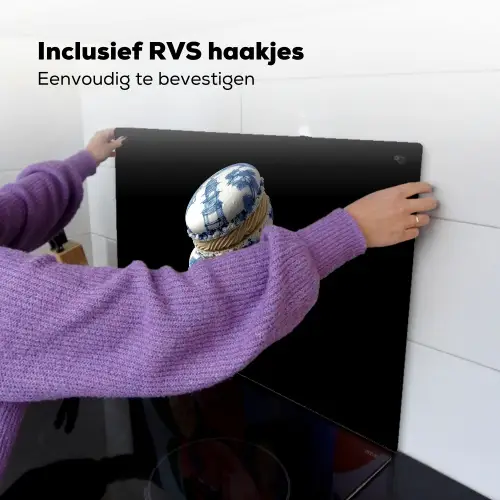 Eten - Macarons - Delfts blauw - Koekjes Inductie beschemer met haakjes klein -ky-ophangen-nl