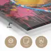 Graffiti - Tennis - Sport - Racket plexiglas 5mm klein -sfeer2