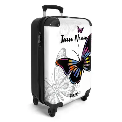 Petal papillon NBS - Handbagage koffer - Kinderen Unisex middel -productfoto_3d